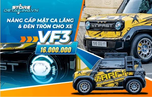 Mặt Ca Lăng & Đèn Tròn VF3: Phong Cách Retro Cổ Điển Ấn Tượng
