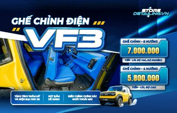 Lắp Ghế Chỉnh Điện Tài 6 Hướng Cho VF3: Tìm Tư Thế Lái Thoải Mái Nhất