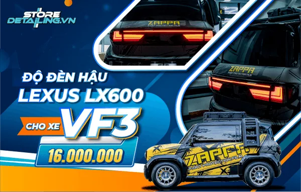 Độ Đèn Hậu LED Phong Cách Lexus LX600 Cho VF3: Dải LED Liền Mạch Đẳng Cấp