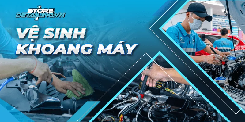 Vệ Sinh Khoang Máy Hơi Nước Nóng