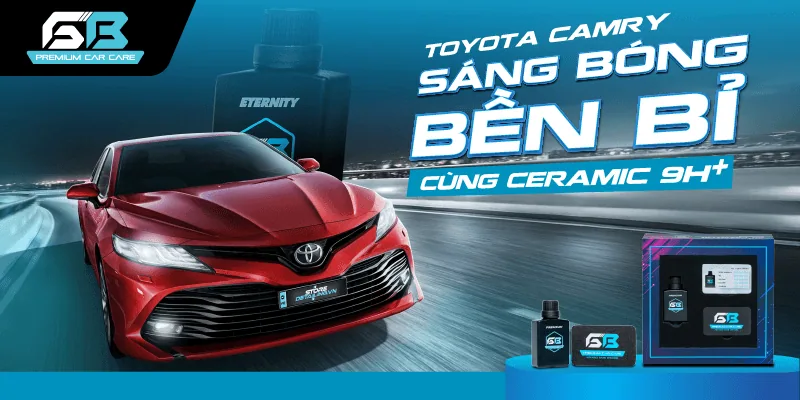 Thi công phủ Ceramic 9H+ và sấy đèn hồng ngoại