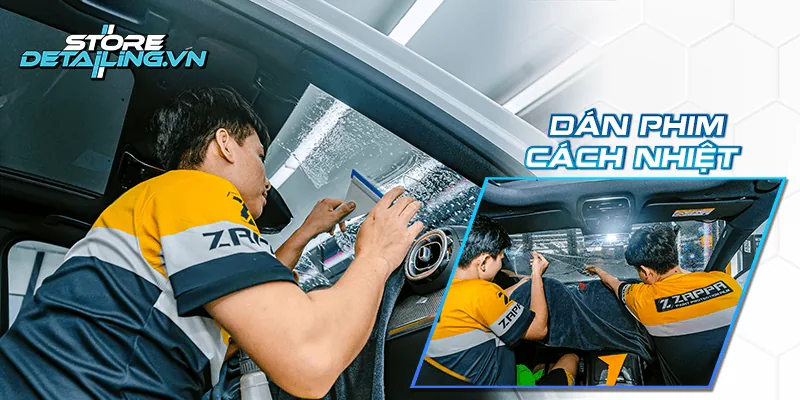 Tiếp nhận xe và kiểm tra tình trạng kính