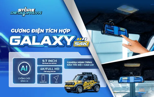 Nâng Cấp Gương Điện Tử Galaxy S 4K Cho VF3: Quan Sát Toàn Cảnh Chống Lóa