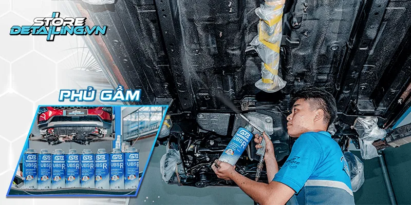 Phủ gầm gốc nước cao cấp không mùi an toàn