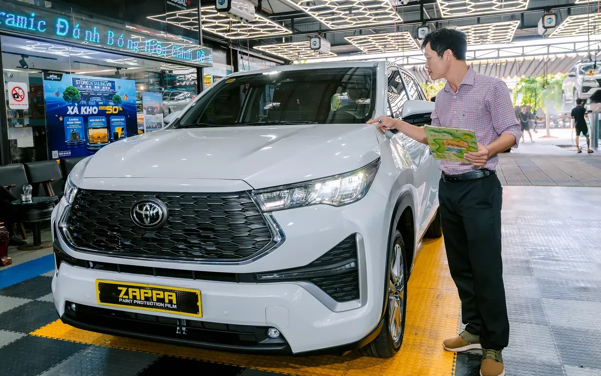 Tiếp nhận xe và kiểm tra hiện trạng sơn ô tô