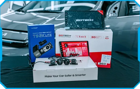KIA 2025 Nâng Cấp Màn Hình Gotech 360 & Camera Vietmap TS-2K Lite